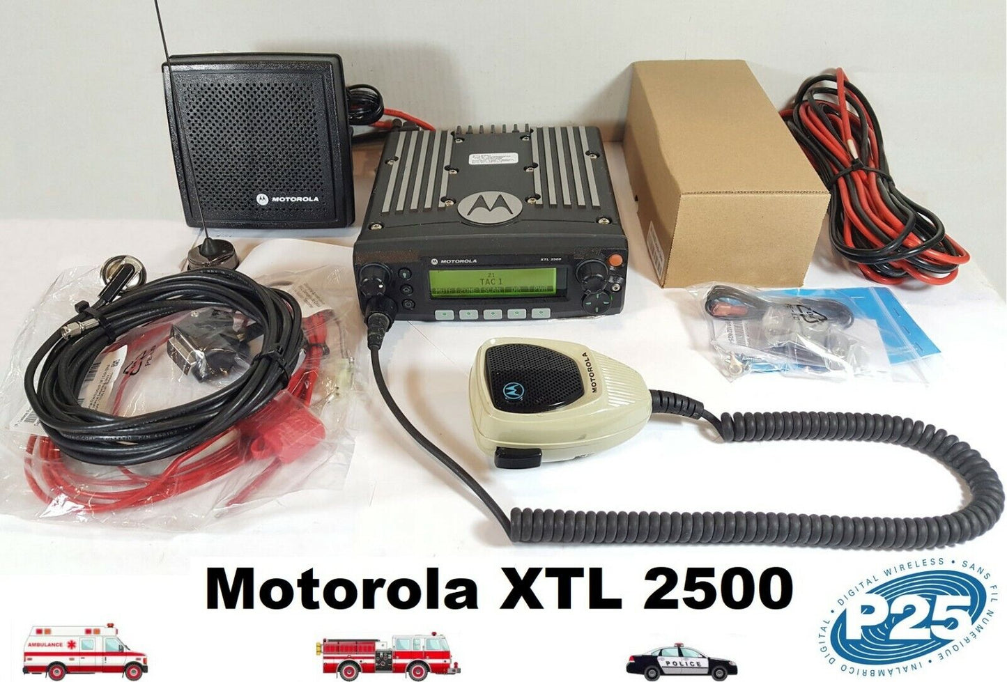 Motorola XTL2500 800 MHz SmartZone P25 Digital Mobile Radio M21URM9PW1AN