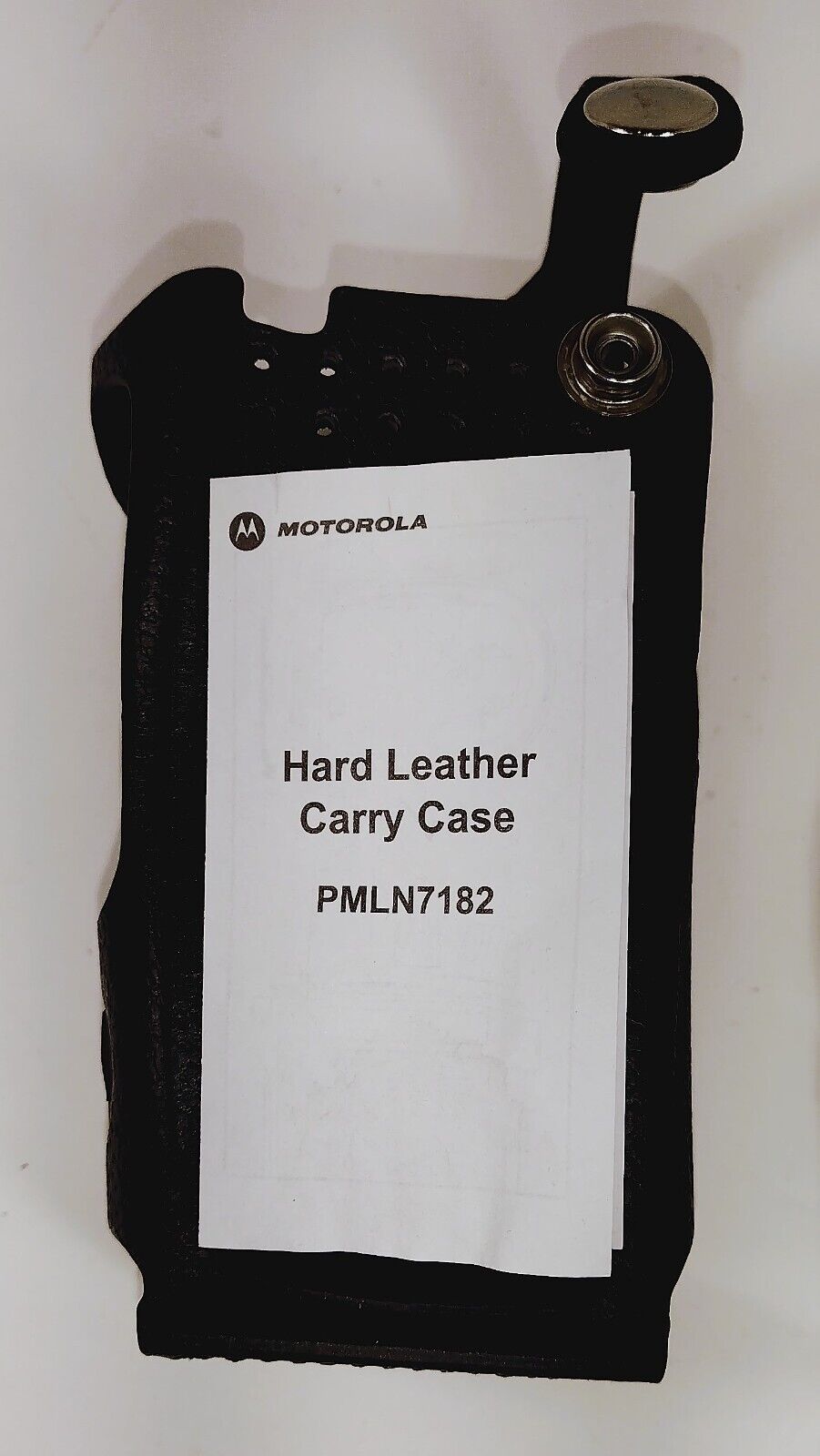 Brand New Motorola PMLN7182 Hard Leather Carry Case holster APX200 & APX4000
